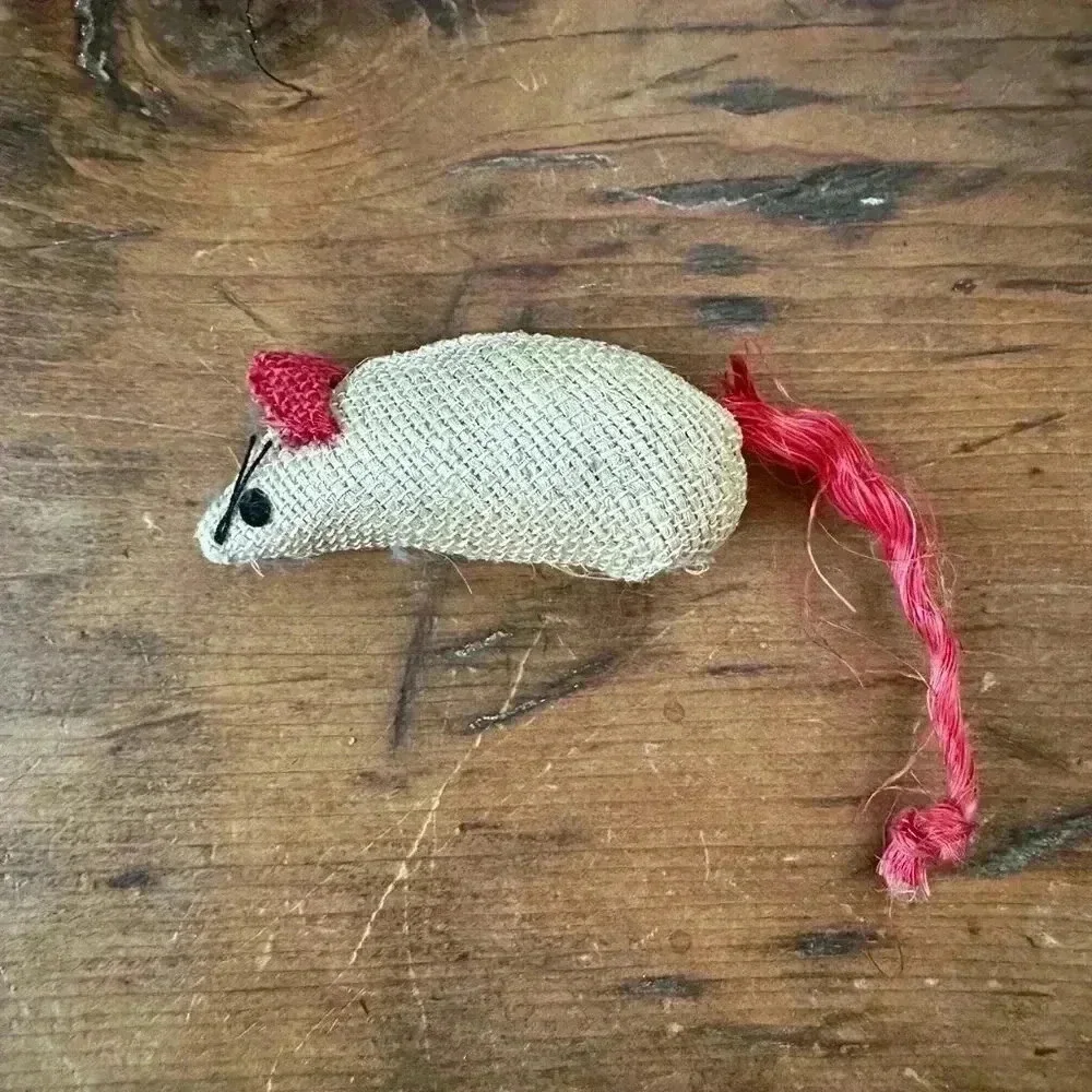 Pink Textured Cat Toy Mouse NWOT